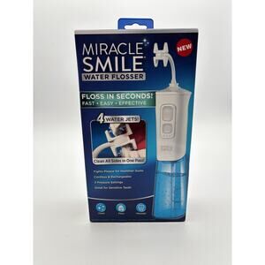 Miracle Smile Water Flosser, Portable Dental Rechargeable Water Flosser New